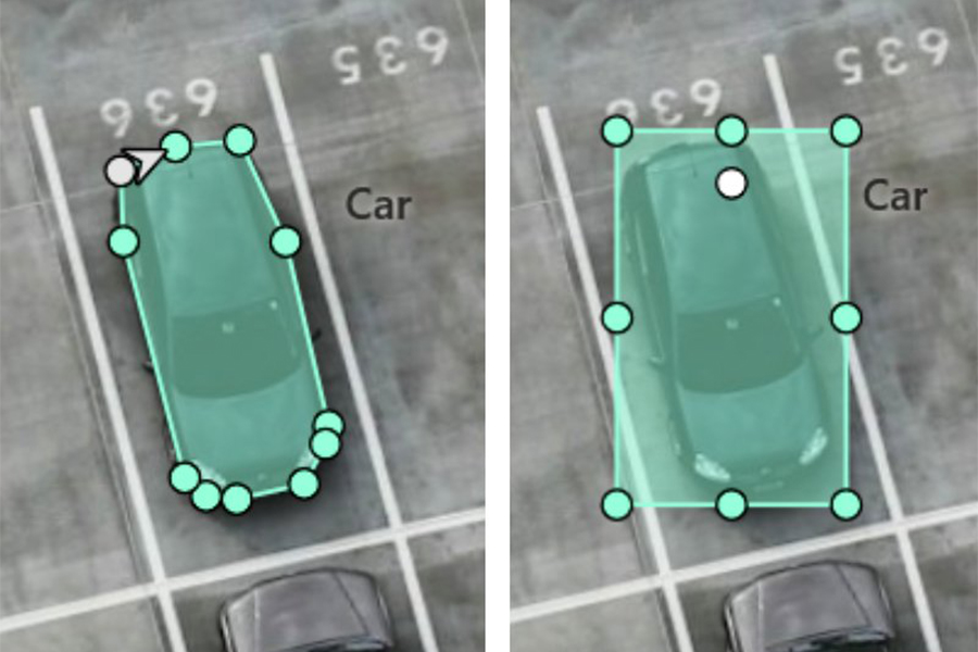 Polygon around Annotated Objects